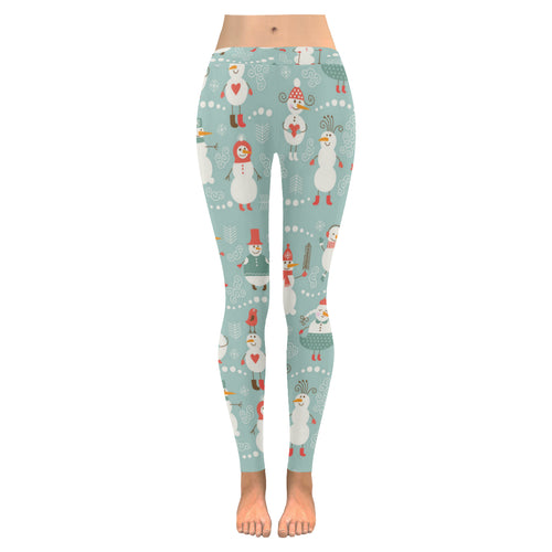 Cute snowman pattern Women's Legging Fulfilled In US