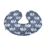Elephant tribal design pattern U-Shaped Travel Neck Pillow