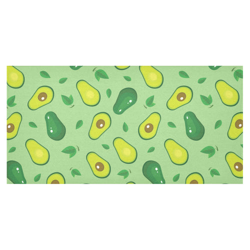 Avocado pattern green background Tablecloth