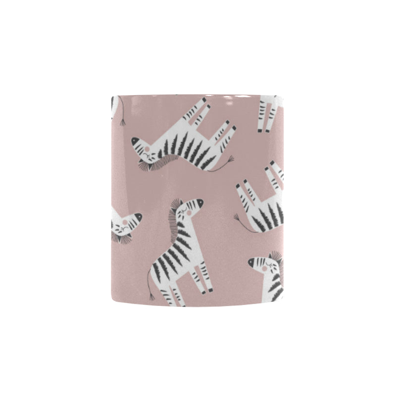 Cute zebra pattern Morphing Mug Heat Changing Mug