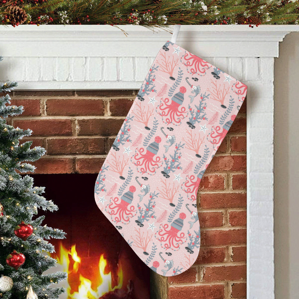 Octopus winter hat garland Fish candy Seaweed Cora Christmas Stocking