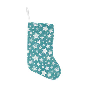 Vintage star pattern Christmas Stocking