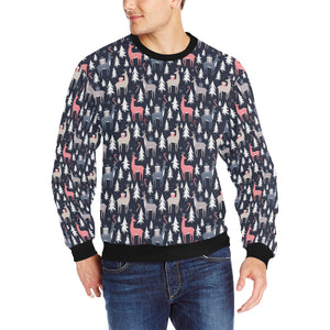 Deers Winter Christmas pattern Men's Crew Neck Sweatshirt