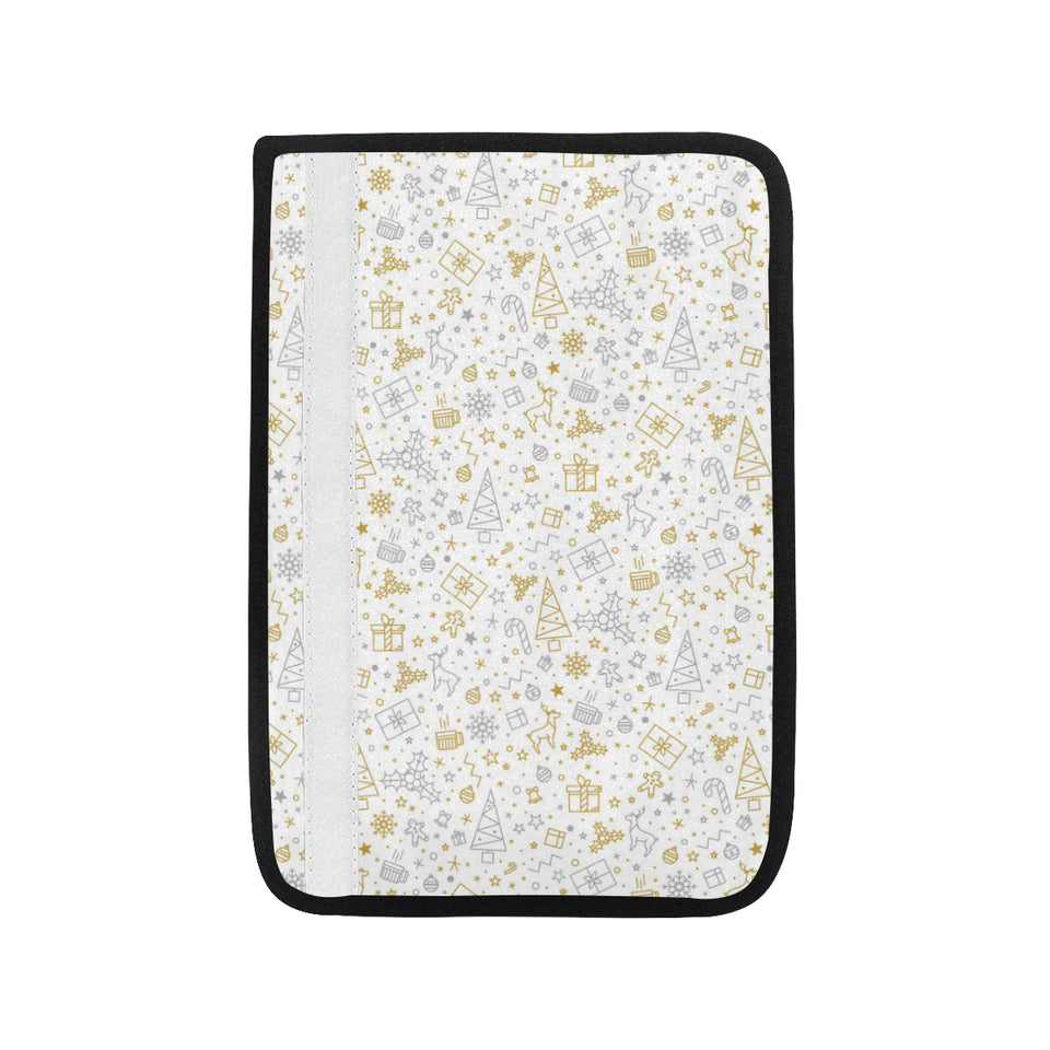 Christmas tree Christmas element Silver gold patte Car Seat Belt Cover