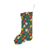 Canabis Marijuana Weed Pattern Print Design 02 Christmas Stocking