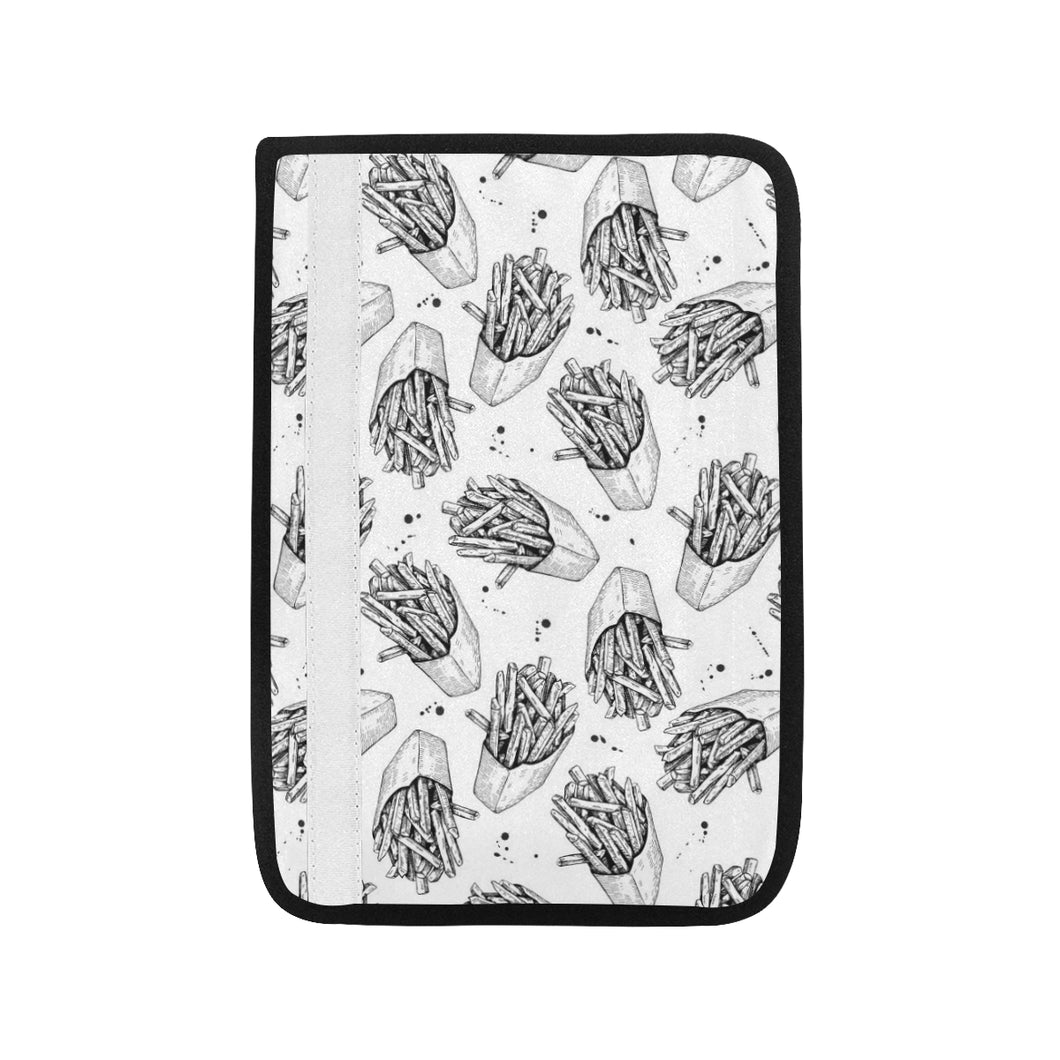 Hand drawn french fries pattern Car Seat Belt Cover