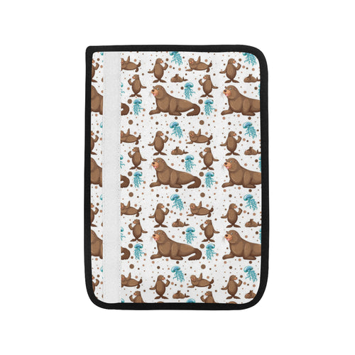 sea lion Seals jellyfish pattern Car Seat Belt Cover