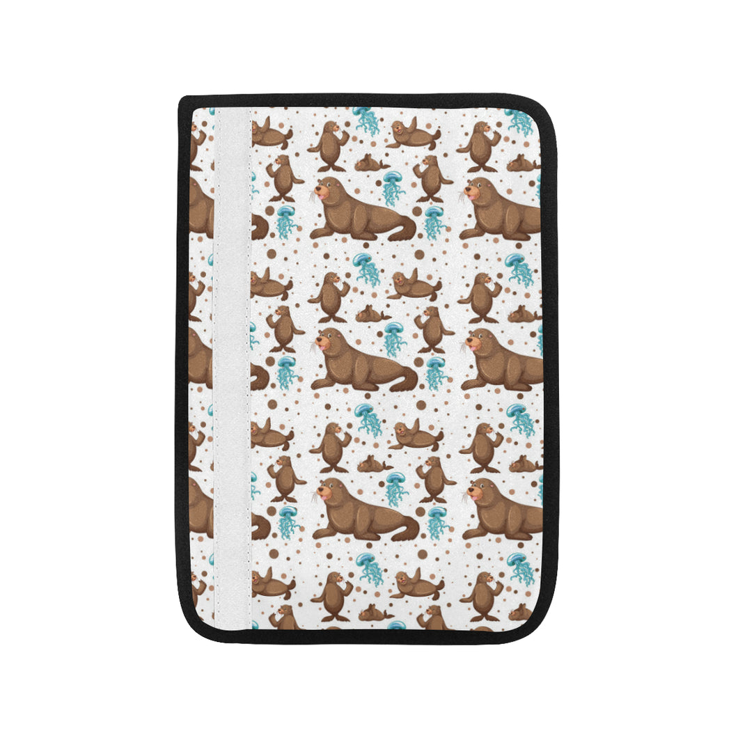 sea lion Seals jellyfish pattern Car Seat Belt Cover