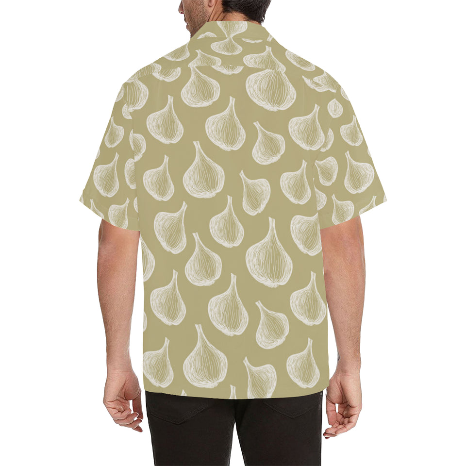 Garlic design pattern Men's All Over Print Hawaiian Shirt