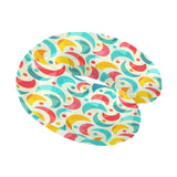 Colorful moon pattern U-Shaped Travel Neck Pillow