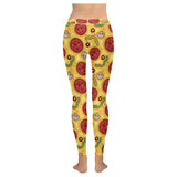 Pizza texture pattern Women's Legging Fulfilled In US