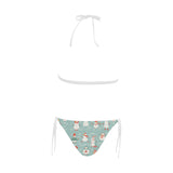 Cute snowman pattern Sexy Bikinis Two-Piece Swimsuits