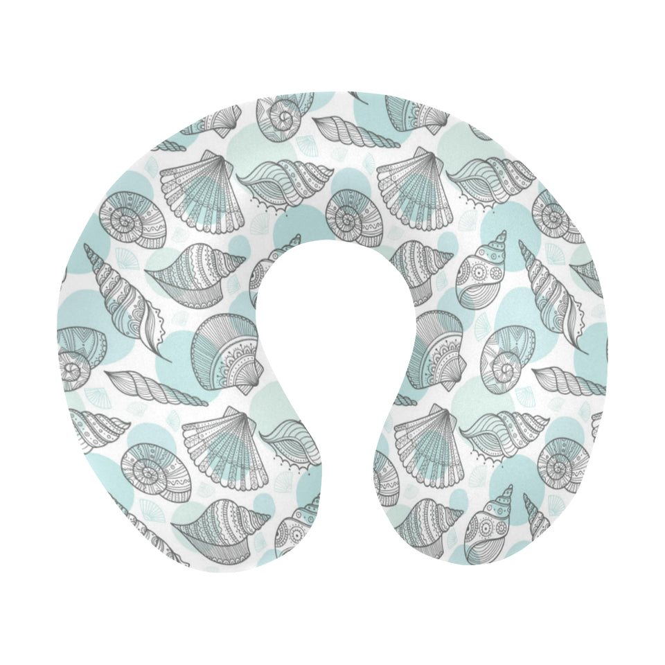 Shell polynesian tribal U-Shaped Travel Neck Pillow
