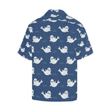 Cute white baby sea lion seal pattern Men's All Over Print Hawaiian Shirt