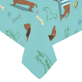 Dachshund decorative background Tablecloth