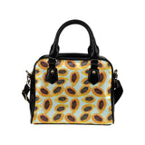 Watercolor papaya pattern Shoulder Handbag