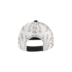 Cute sea otters pattern All Over Print Snapback Cap