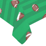 American football ball field background Tablecloth