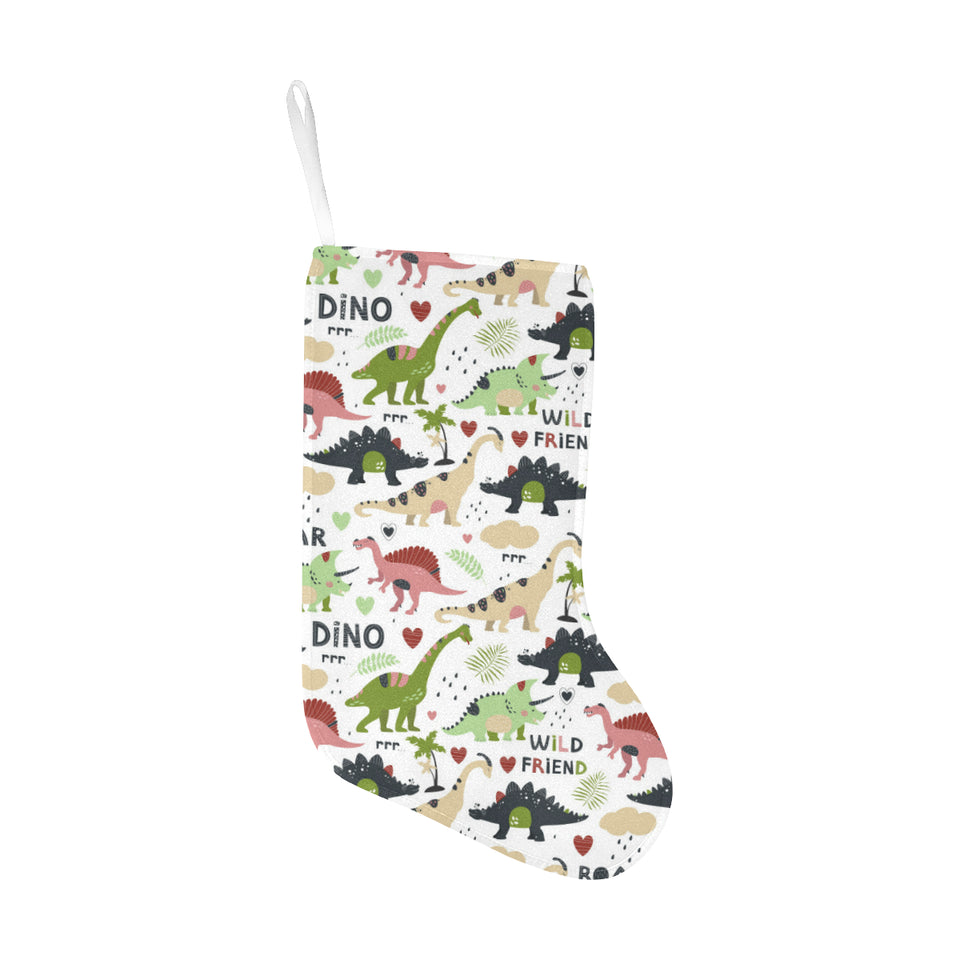 Cute dinosaurs pattern Christmas Stocking