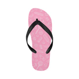 Sweet candy pink background Unisex Flip Flops