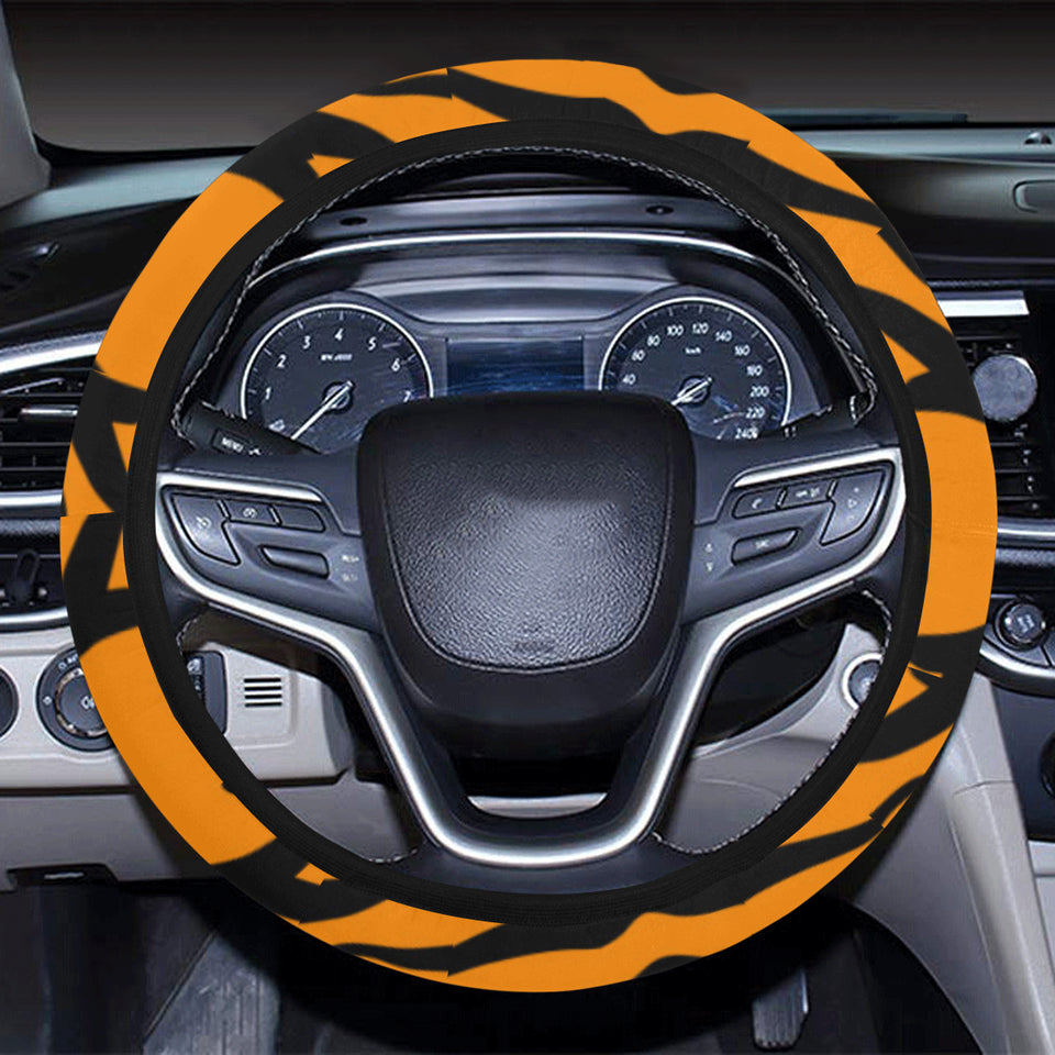 Bengal tigers skin print pattern Car Steering Wheel Cover