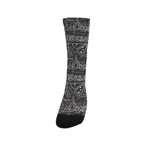 Handwritten cheese pattern Crew Socks
