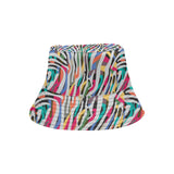 Colorful zebra skin pattern Unisex Bucket Hat