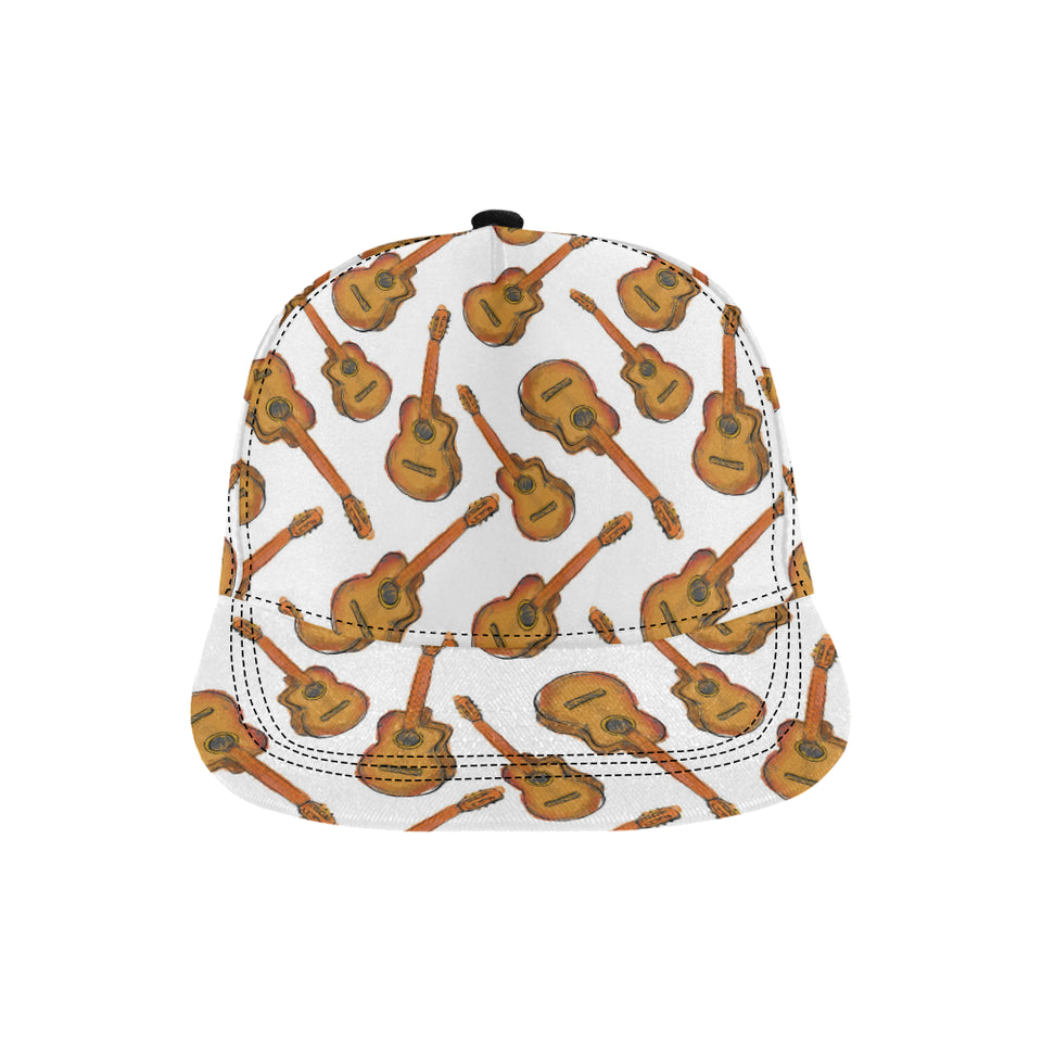 Paint Guitar Pattern All Over Print Snapback Cap