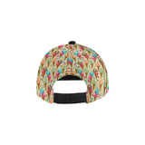 Colorful ice cream pattern All Over Print Snapback Cap