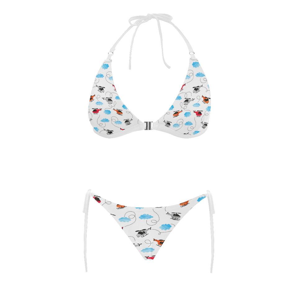 Watercolor helicopter cloud pattern Sexy Bikinis Two-Piece Swimsuits