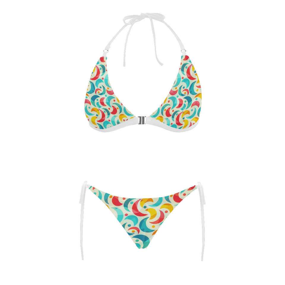 Colorful moon pattern Sexy Bikinis Two-Piece Swimsuits