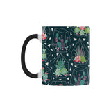 Cactus glass terrarium pattern Morphing Mug Heat Changing Mug