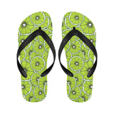 Slices of Lime design pattern Unisex Flip Flops