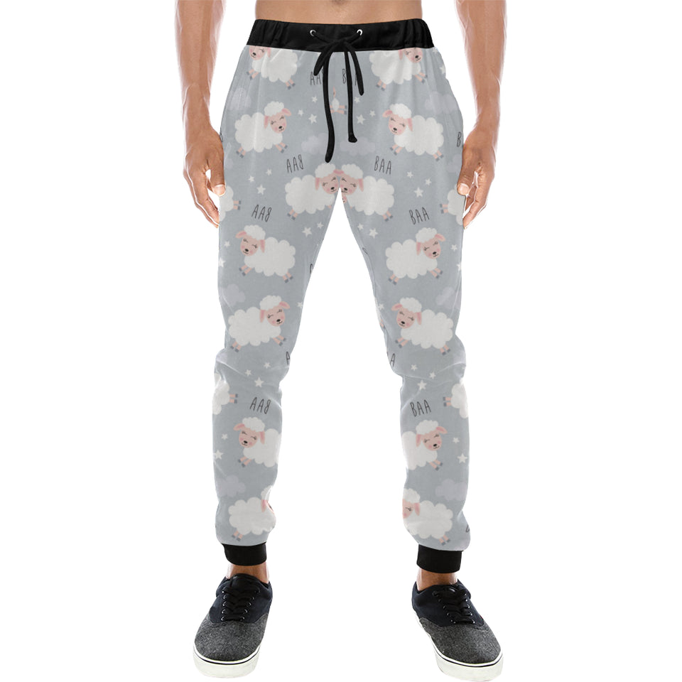 Sweet dreams sheep pattern Unisex Casual Sweatpants
