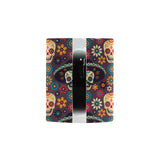 Sugar skulls flower maxican pattern Morphing Mug Heat Changing Mug