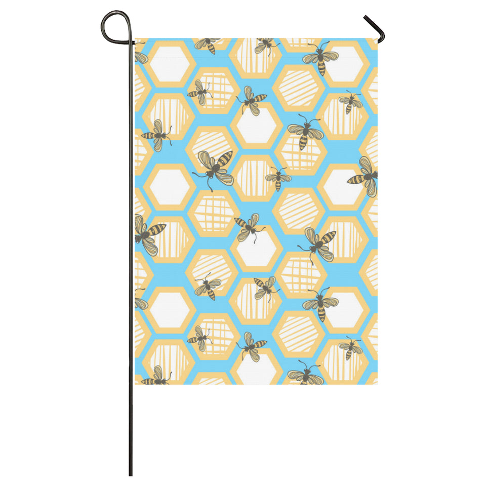 Bee honeycomb pattern House Flag Garden Flag