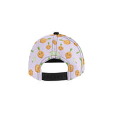 cute onions smiling faces purple background All Over Print Snapback Cap