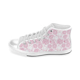 Sketch guava pattern Men's High Top Canvas Shoes White