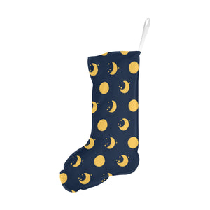 Moon star pattern Christmas Stocking