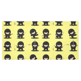 Cute ninja yellow background Tablecloth