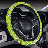 Slices of Lime design pattern Car Steering Wheel Cover