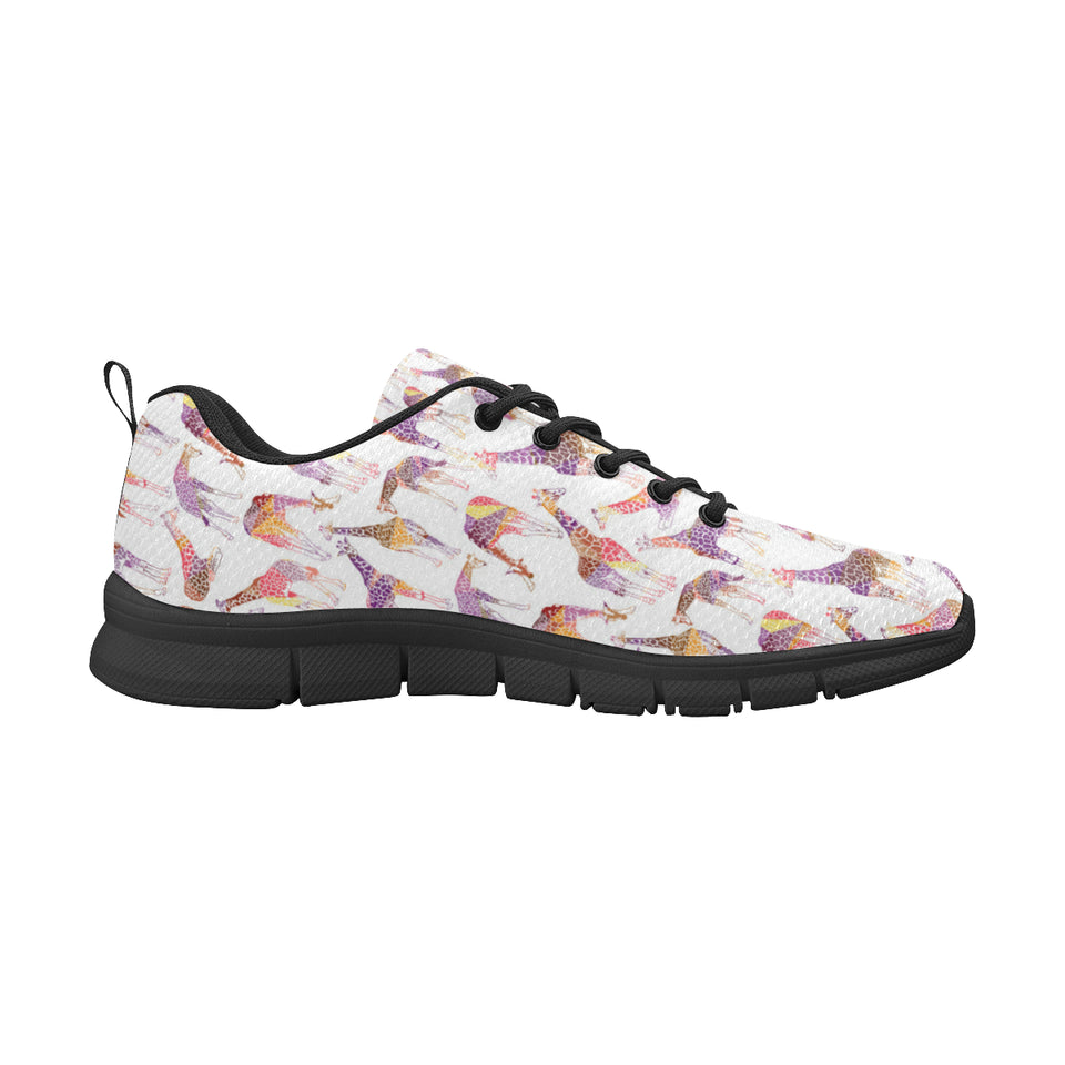 Giraffe Pattern Print Design 02 Women's Sneaker Shoes