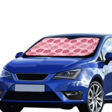 Rose Pattern Print Design 02 Car Sun Shade