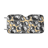 Billiard Ball Pattern Print Design 04 Car Sun Shade