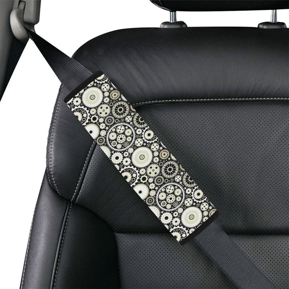 Gear Pattern Print Design 02 Car Seat Belt Cover