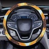 Watercolor papaya pattern Car Steering Wheel Cover