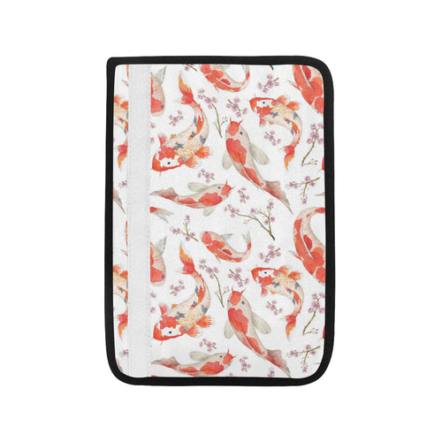 Watercolor Koi Fish Carp Fish pattern Car Seat Belt Cover