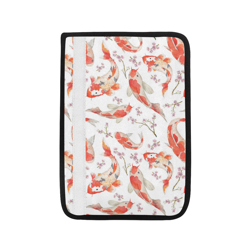 Watercolor Koi Fish Carp Fish pattern Car Seat Belt Cover