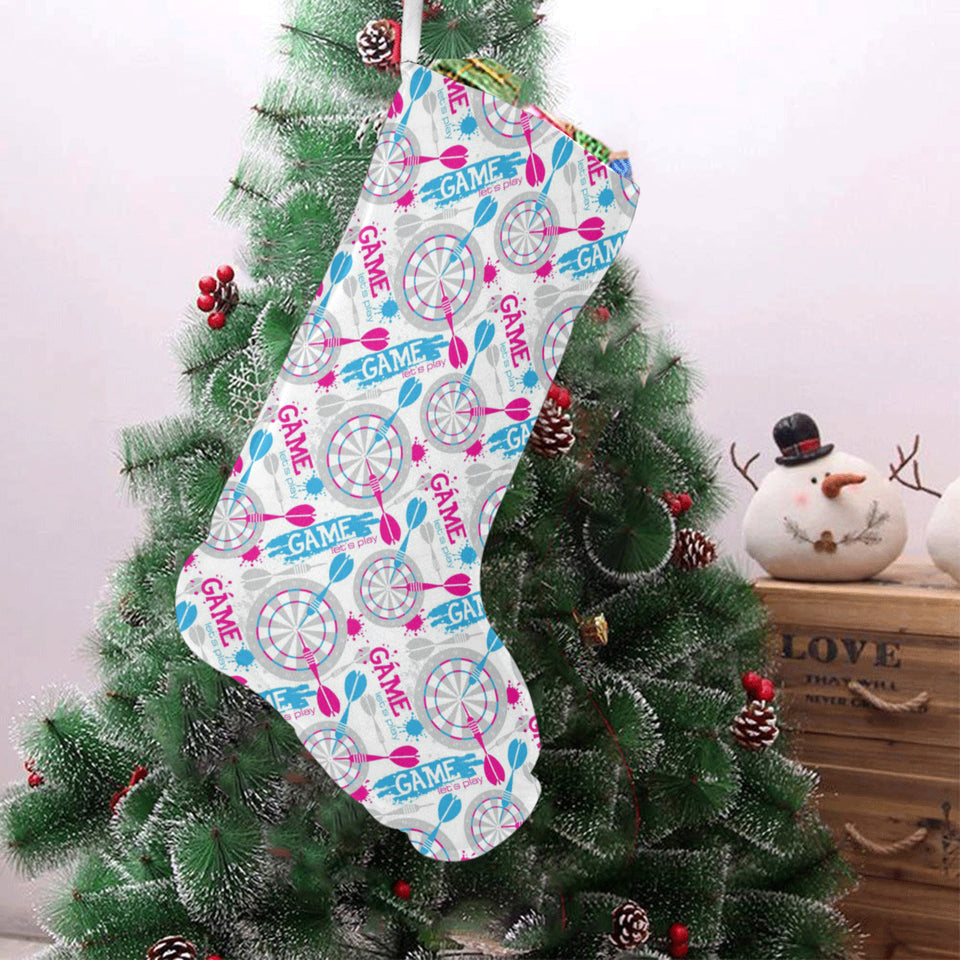Darts Pattern Print Design 01 Christmas Stocking