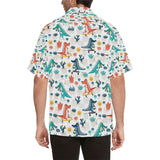 Cute Crocodile Pattern Men's All Over Print Hawaiian Shirt